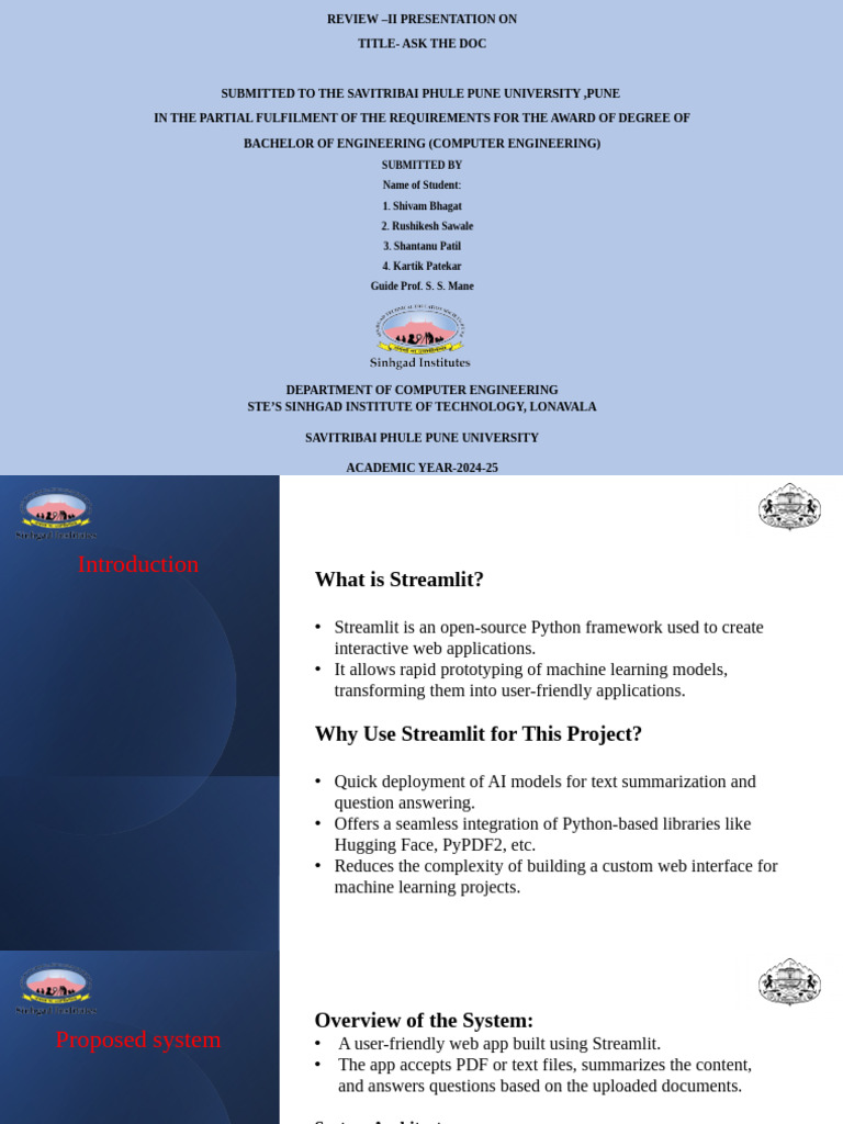 Streamlit Web App for Text Summarization | PDF | Artificial ...