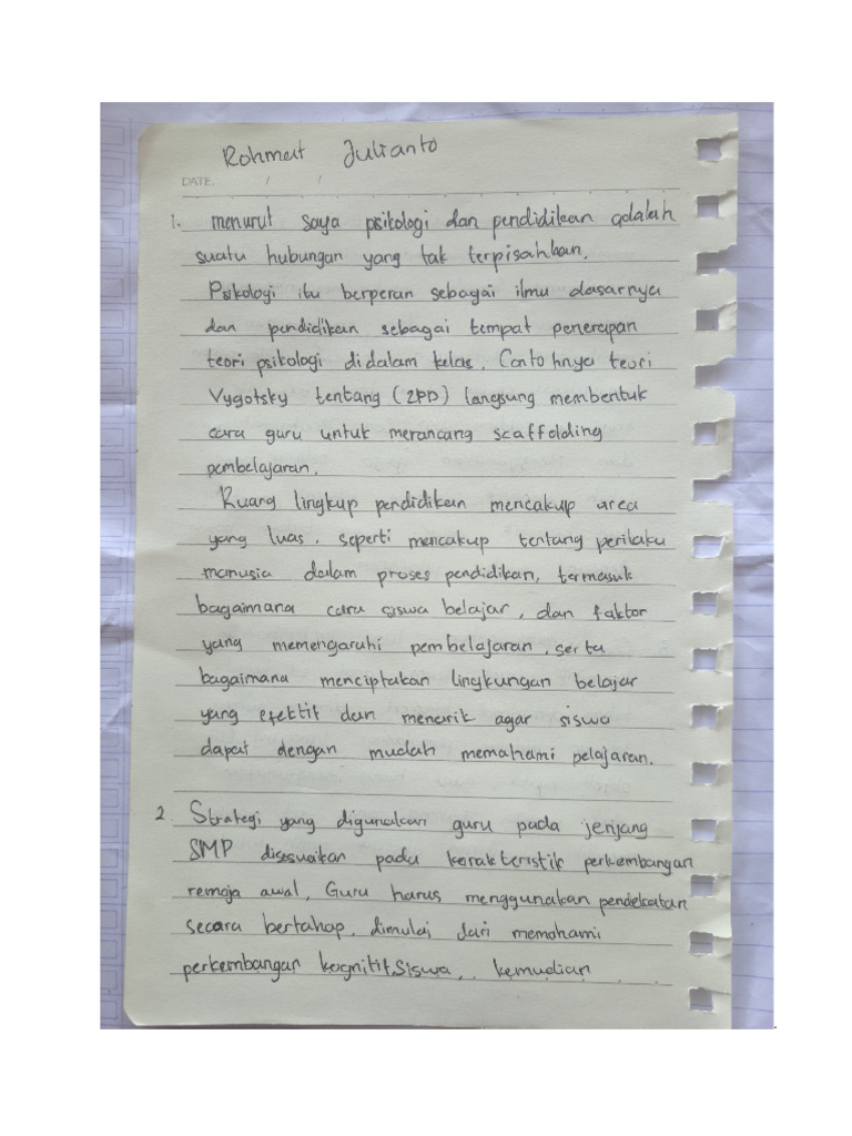 Psikologi Pendidikan Rohmat Julianto | PDF