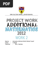 Download Additional Mathematics Project Work 22012 Johor by AinnatulAthirah SN96134490 doc pdf