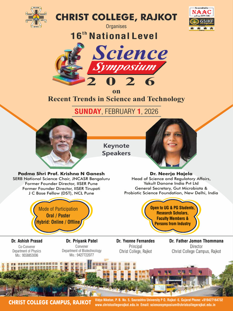 16th National Science Symposium 2026 | PDF | Science