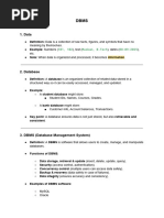DBMS Unit 1 Notes for JNTUH R22 | PDF