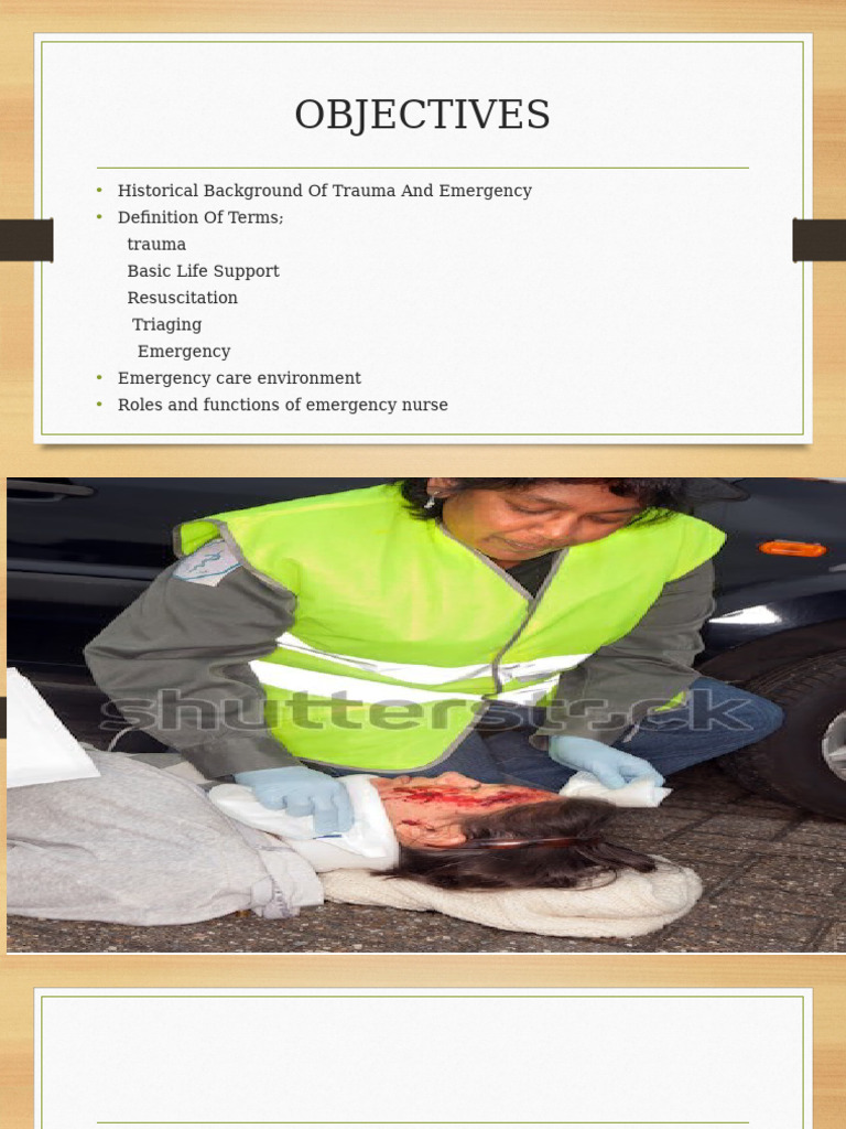 Trauma and Emergency Nursing Overview | PDF | Emergency Department ...