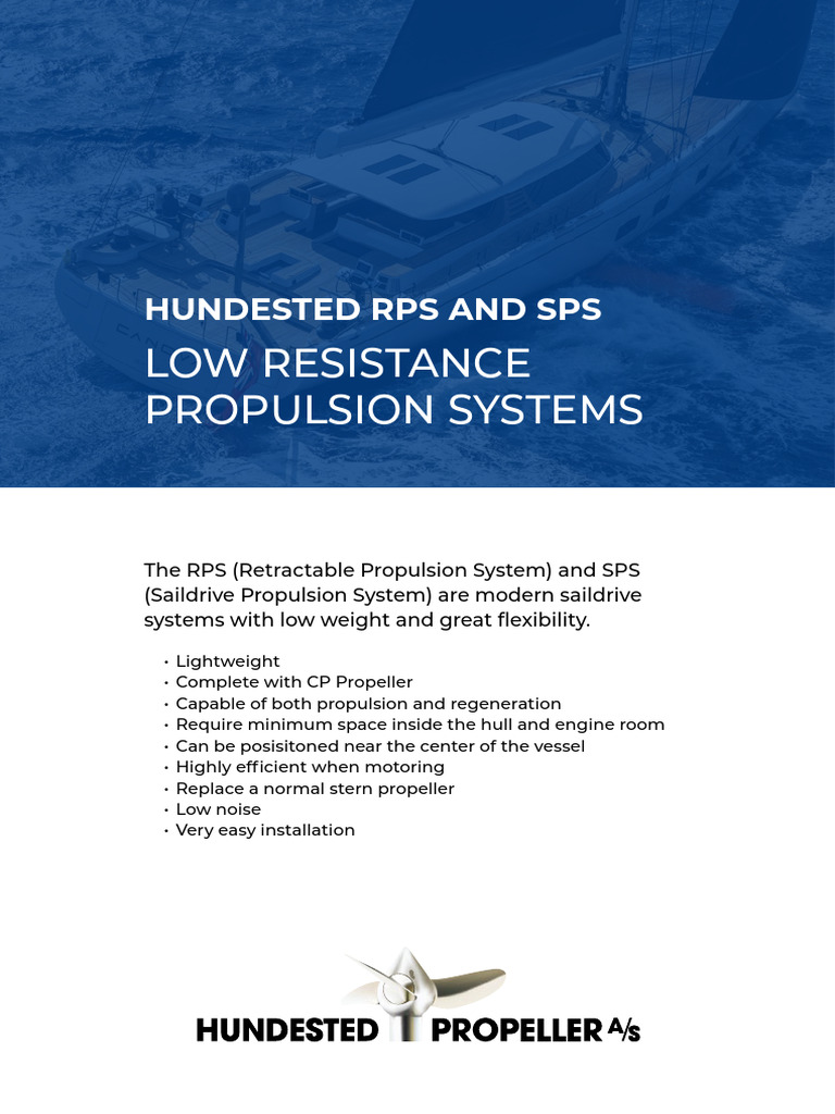 Efficient RPS & SPS Saildrive Systems | PDF | Marine Propulsion | Propeller