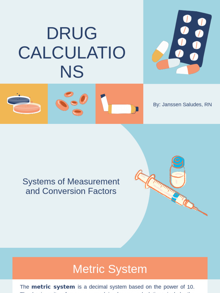Drug Calculations Week 7 | PDF | Intravenous Therapy | Dose (Biochemistry)