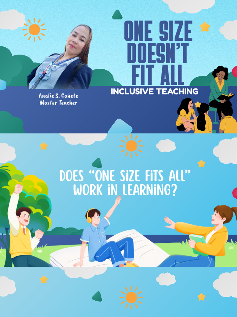 One Size Doesn't Fit All | PDF | Learning | Behavioural Sciences