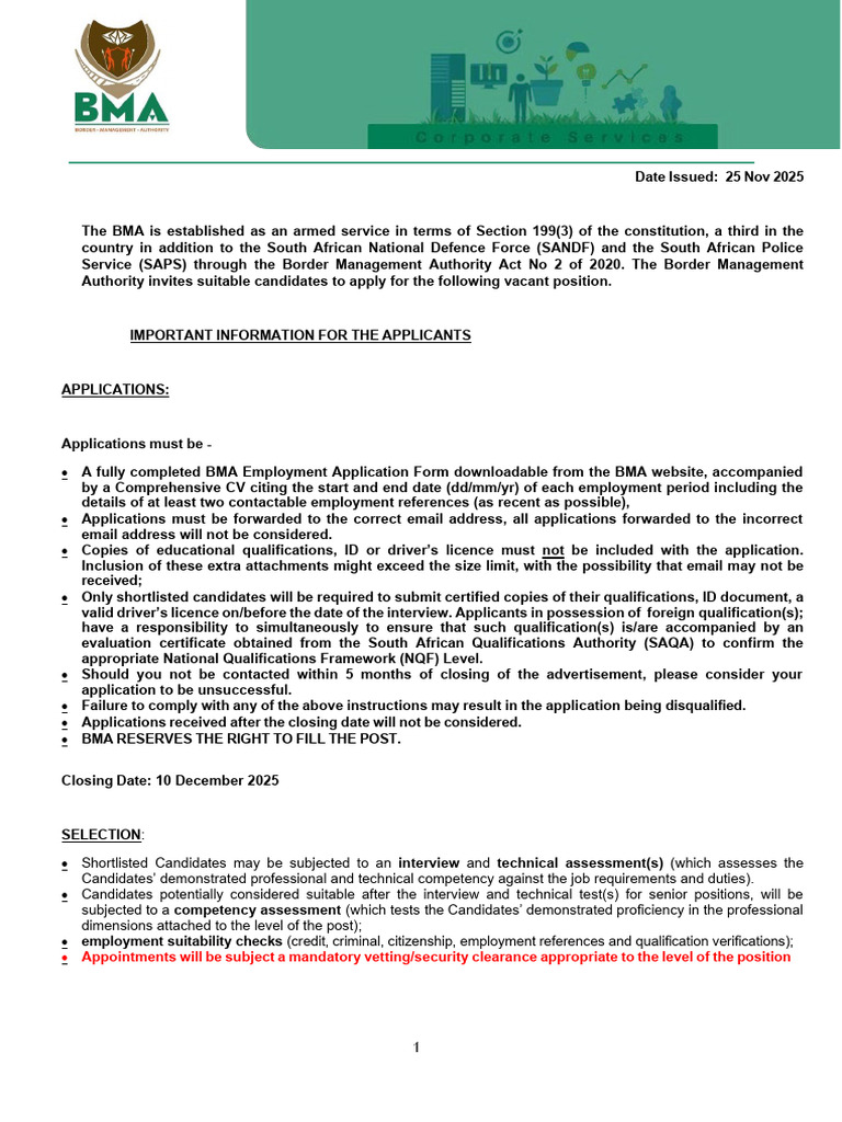 bma-job-vacancies-integrity-management-roles-pdf-regulatory