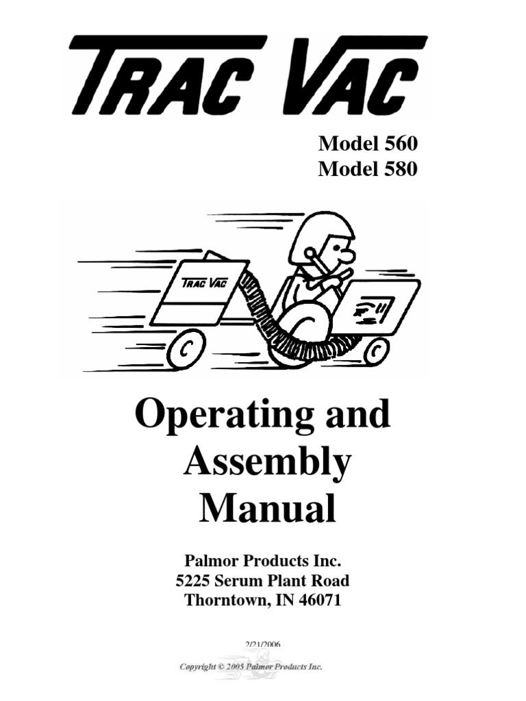 Trac Vac MODEL580man Tractor Screw