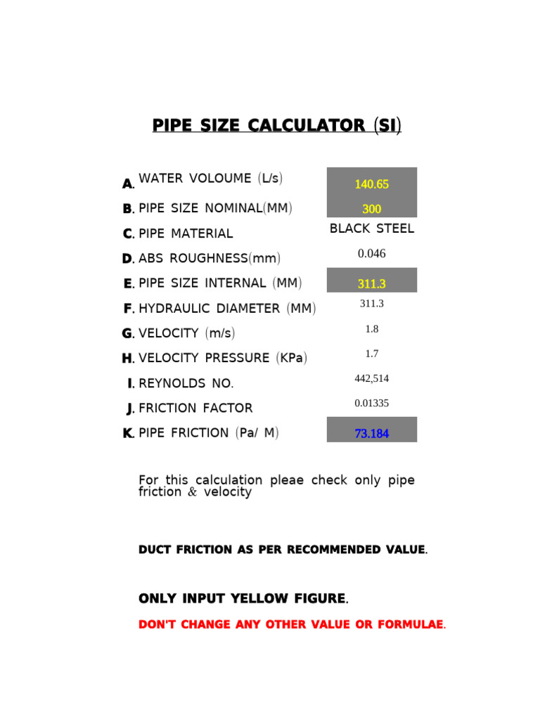 Pipe Sizer | PDF | Pipe (Fluid Conveyance) | Pressure