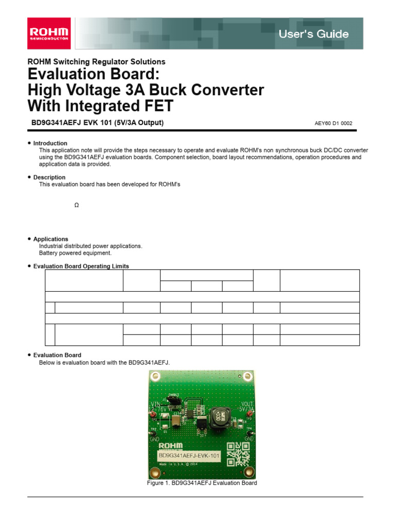 Bd9g341aefj Evk 101 e | PDF | Capacitor | Inductor