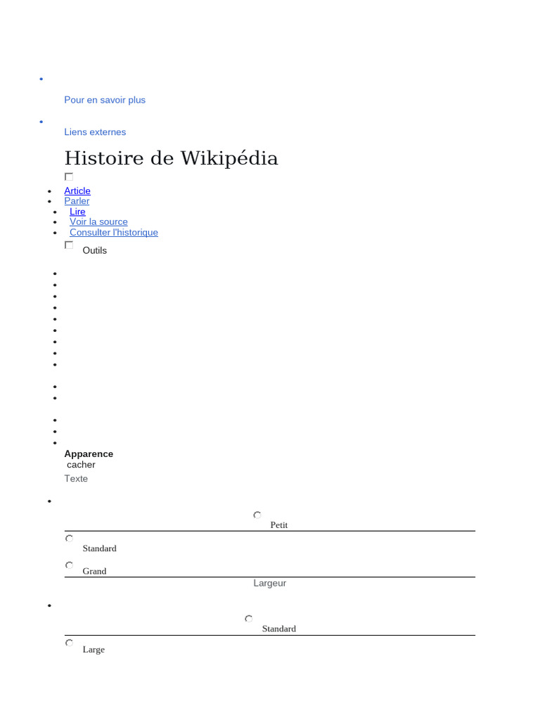 Histoire et évolution de Wikipédia | PDF | Wikipédia | Encyclopédies