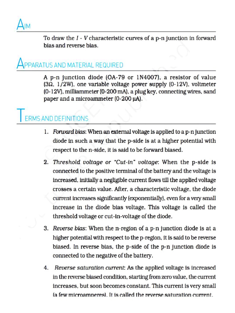 Section B Experiment No 5 | PDF | P–N Junction | Diode