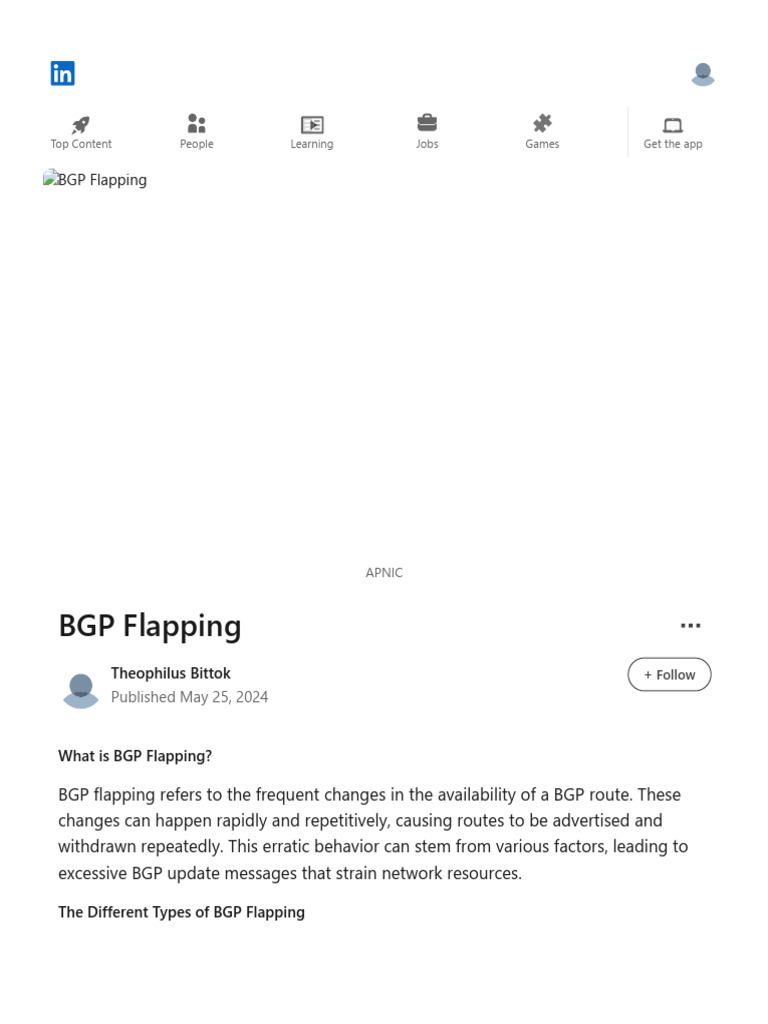 BGP Flapping | PDF | Computer Network | Routing