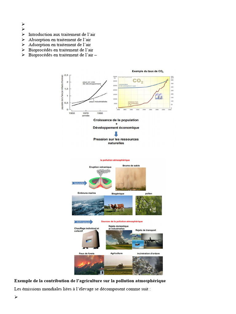 Pollution Atmosphérique : Sources et Effets | PDF | Pollution de l'air ...