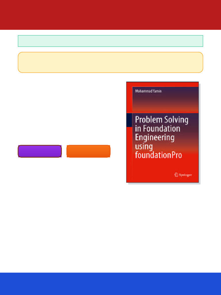 Problem Solving in Foundation Engineering using foundationPro 1st ...