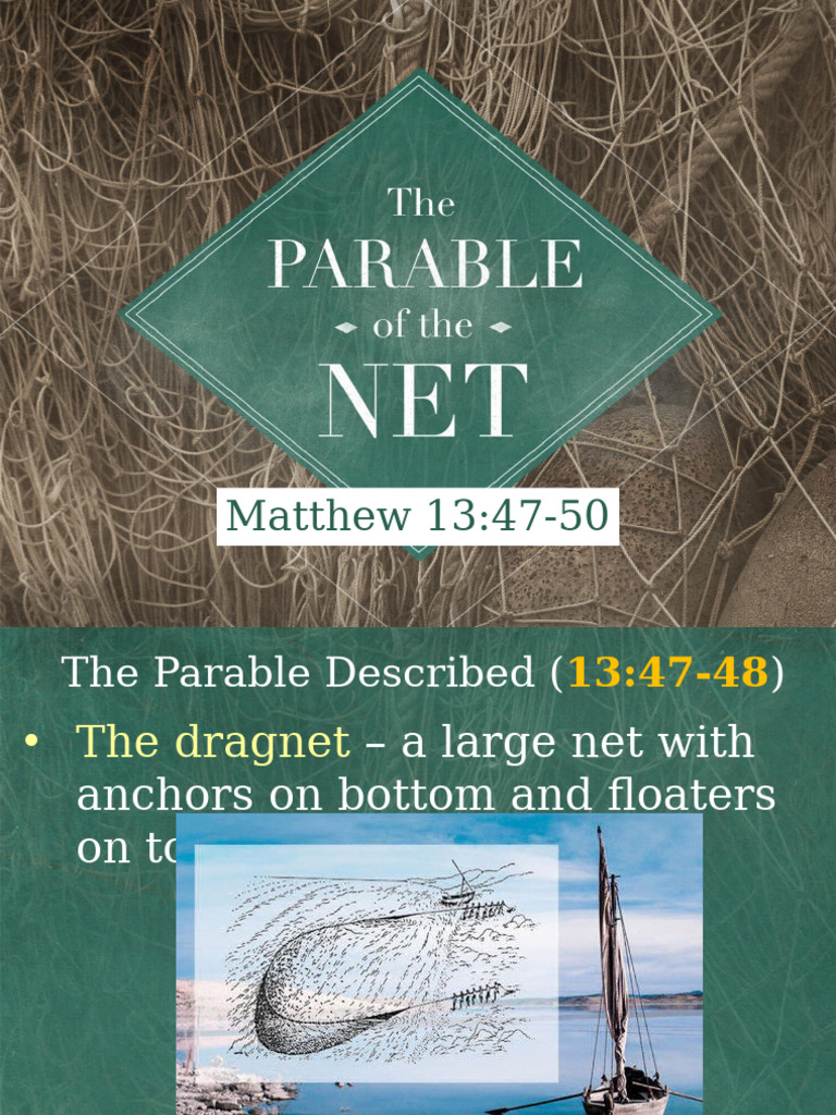 Jesus' Dragnet Parable Explained | PDF | Gospel Of Matthew | Bible Content