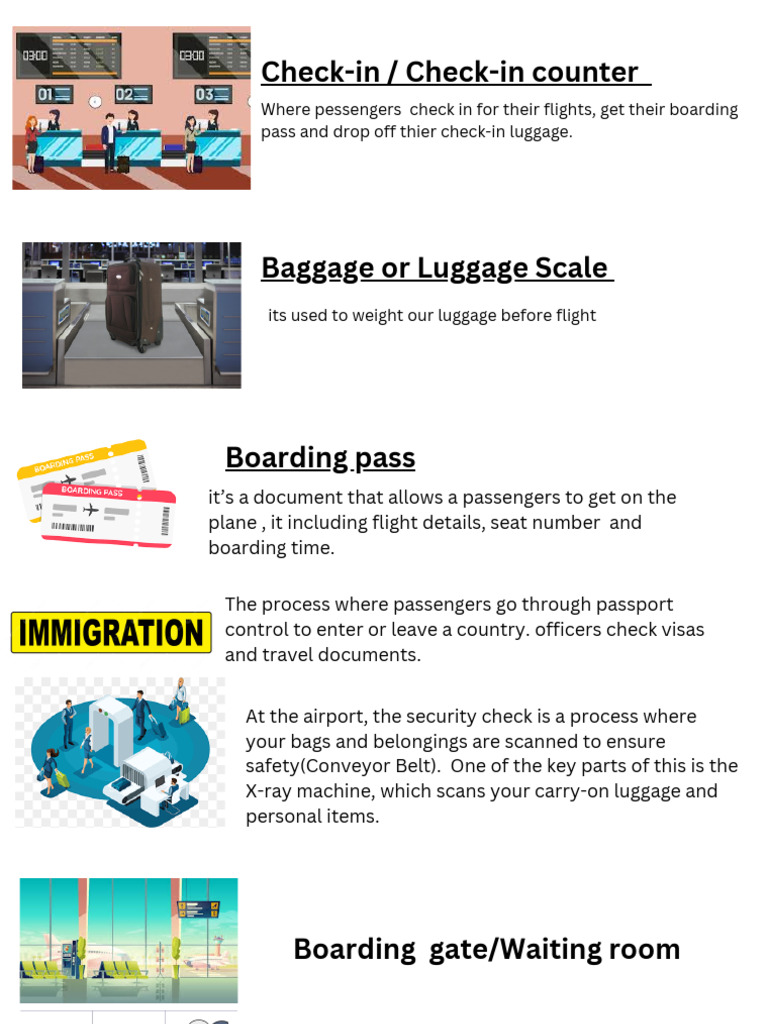 Airport Check-in and Security Process | PDF