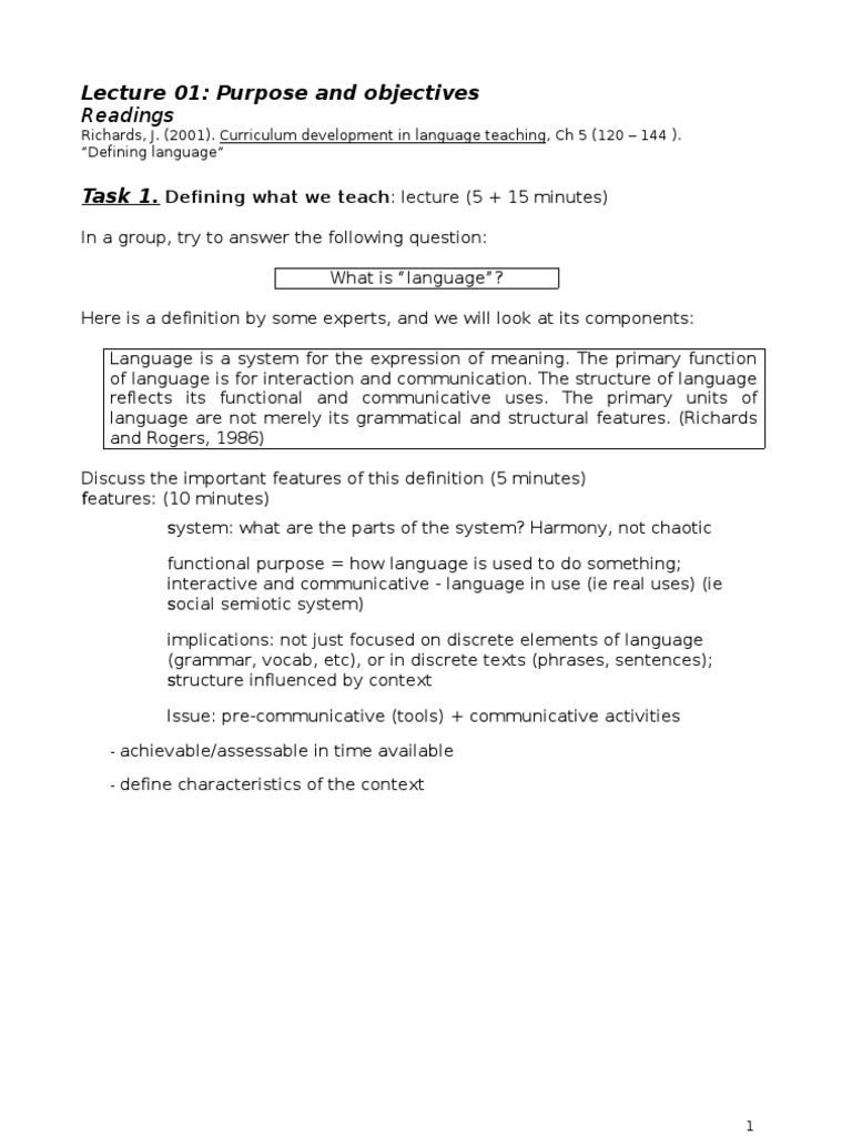 Four Purposes of Learning Objectives | PDF | Epistemology | Semiotics