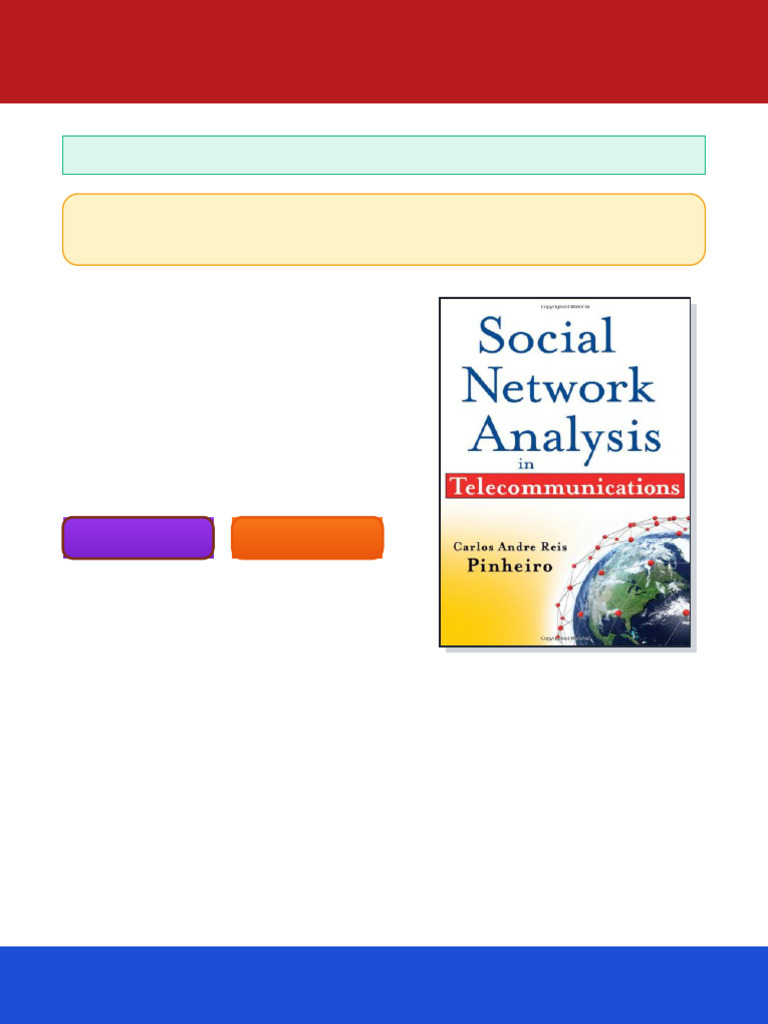 Social Network Analysis in Telecommunications Wiley and SAS Business ...