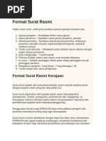 Contoh Surat Rasmi Terkini | PDF