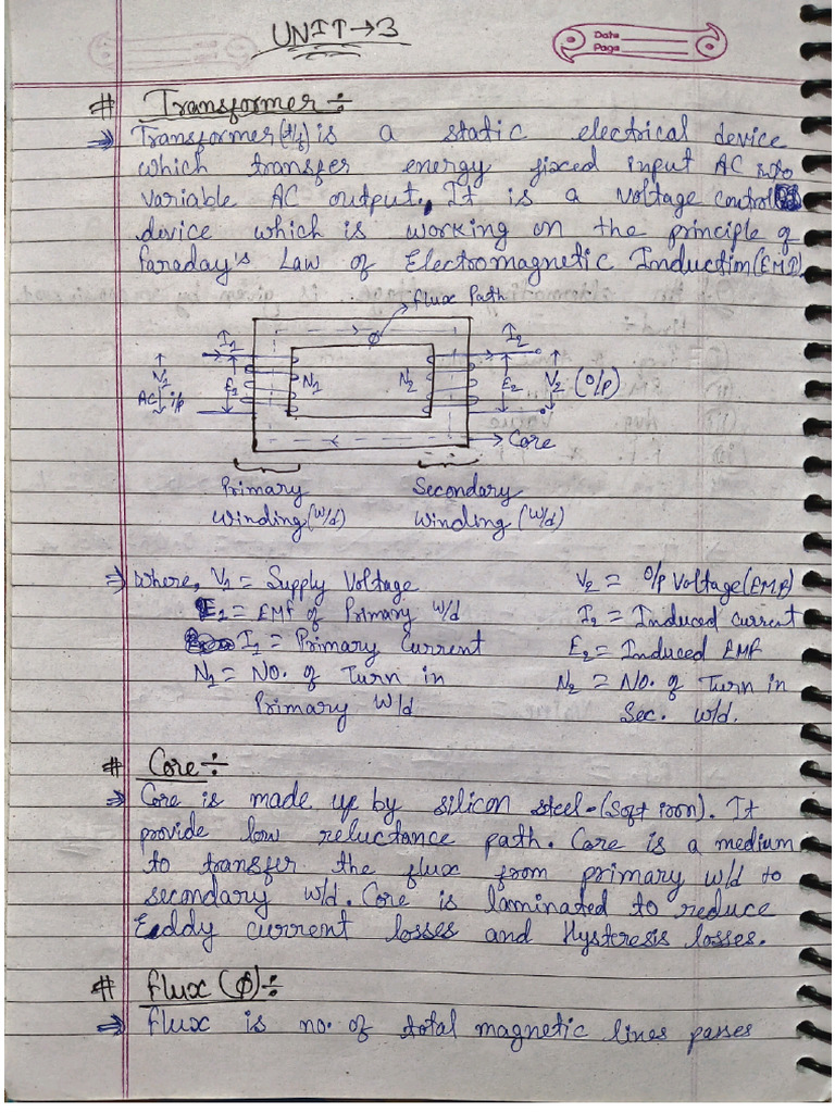 Electrical Unit 3 notes | PDF