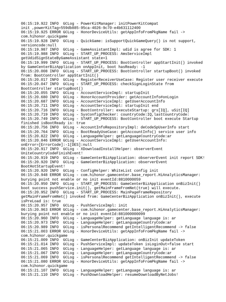 Honor Device Log Analysis Report | PDF | Internet | World Wide Web