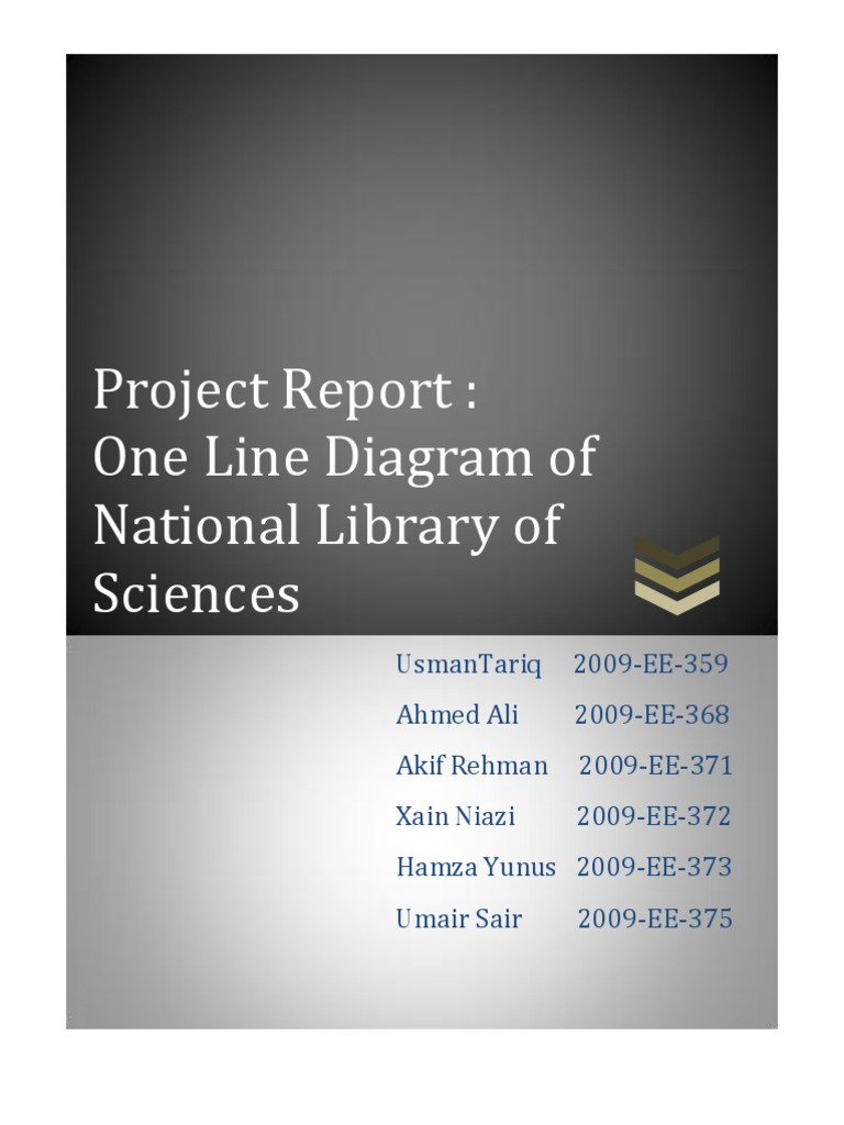 One-Line Diagram of National Library | PDF