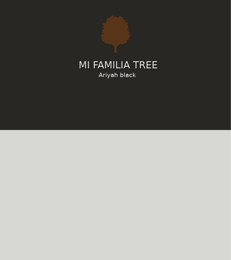 Mi Familia Tree | PDF