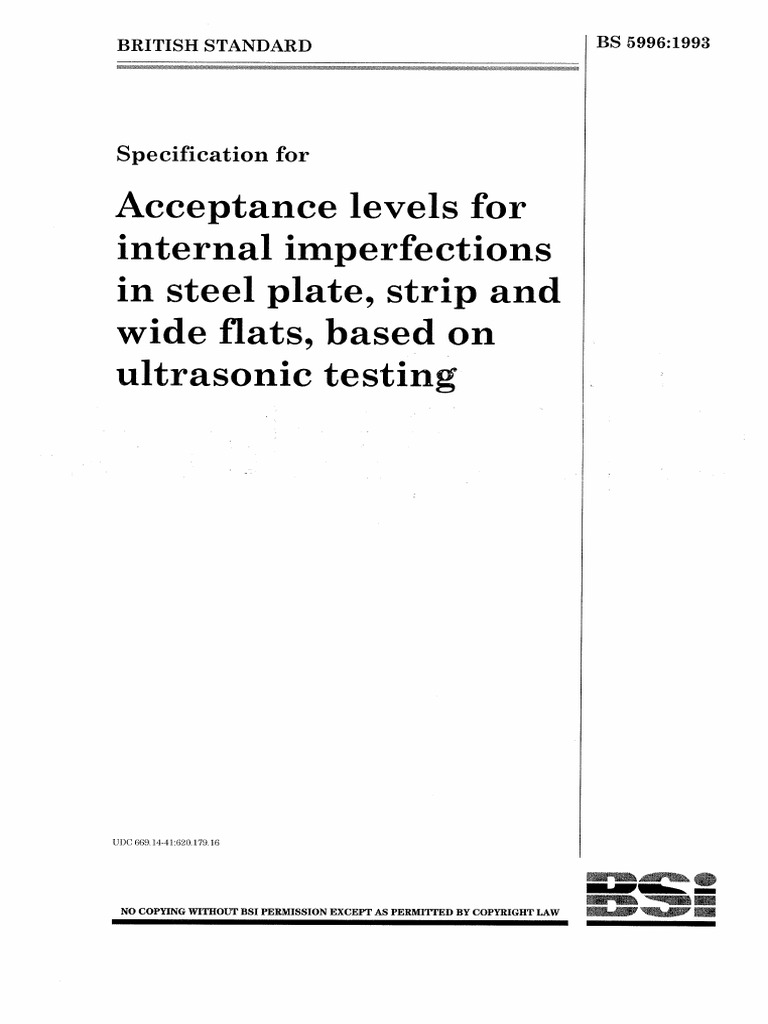 Bs 5996 | PDF