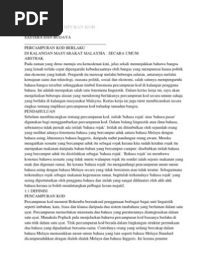 Pengalihan Kod Pdf