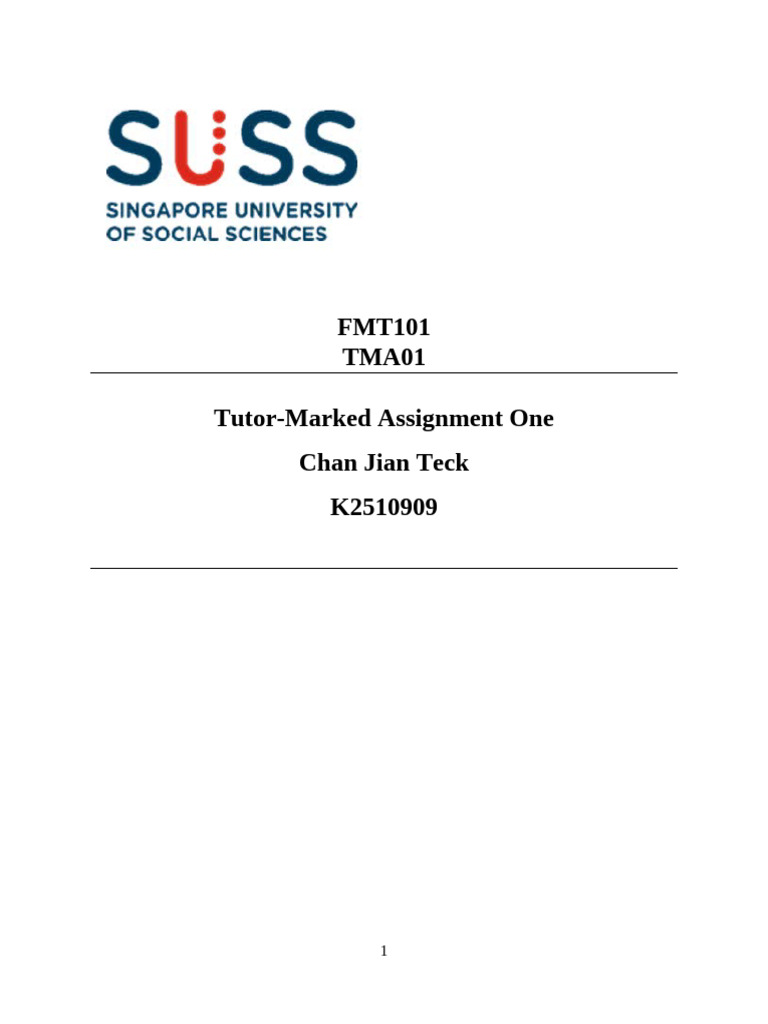 FMT 101 - TMA01 - Jtchan002 - ChanJianTeck | PDF | Air Conditioning ...