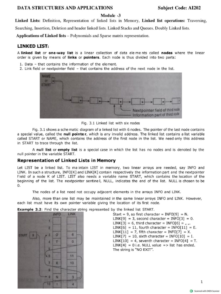Ai202 Dsa m3 SLL, DLL | PDF