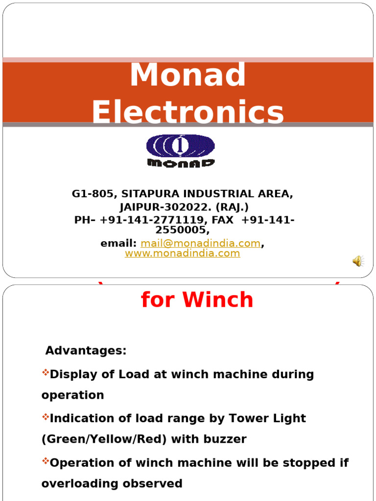 Safe Load Indicator for Winch Systems | PDF