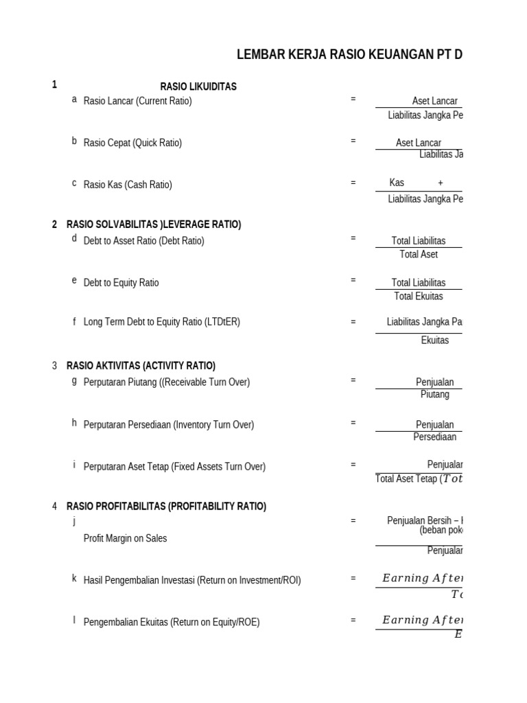Analisis Rasio Keuangan PT Diagnos Lab | PDF