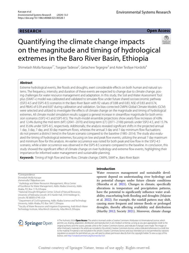 Quantifying The Climate Change Impacts On The Magn | PDF | Climate ...
