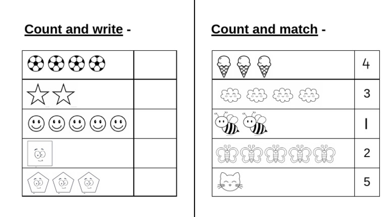 Count and Write | PDF