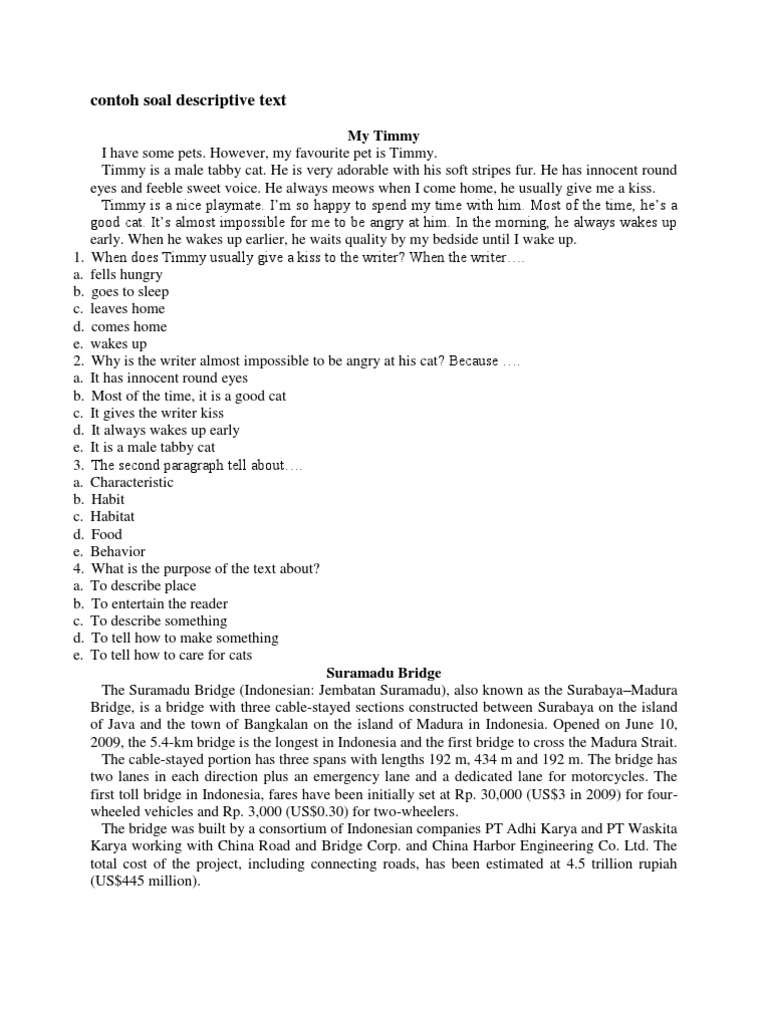 Contoh Soal Descriptive Text | Entertainment (General) | Music