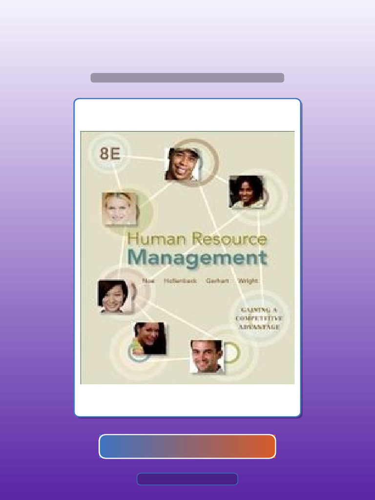 Human Resource Management Noe 8th Edition Ebook and TestBank Bundle ...