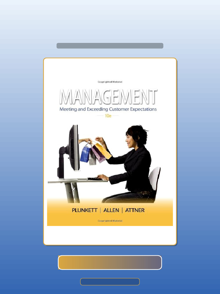 Management 10th Edition by Plunkett Ebook and TestBank Bundle Exam Prep ...