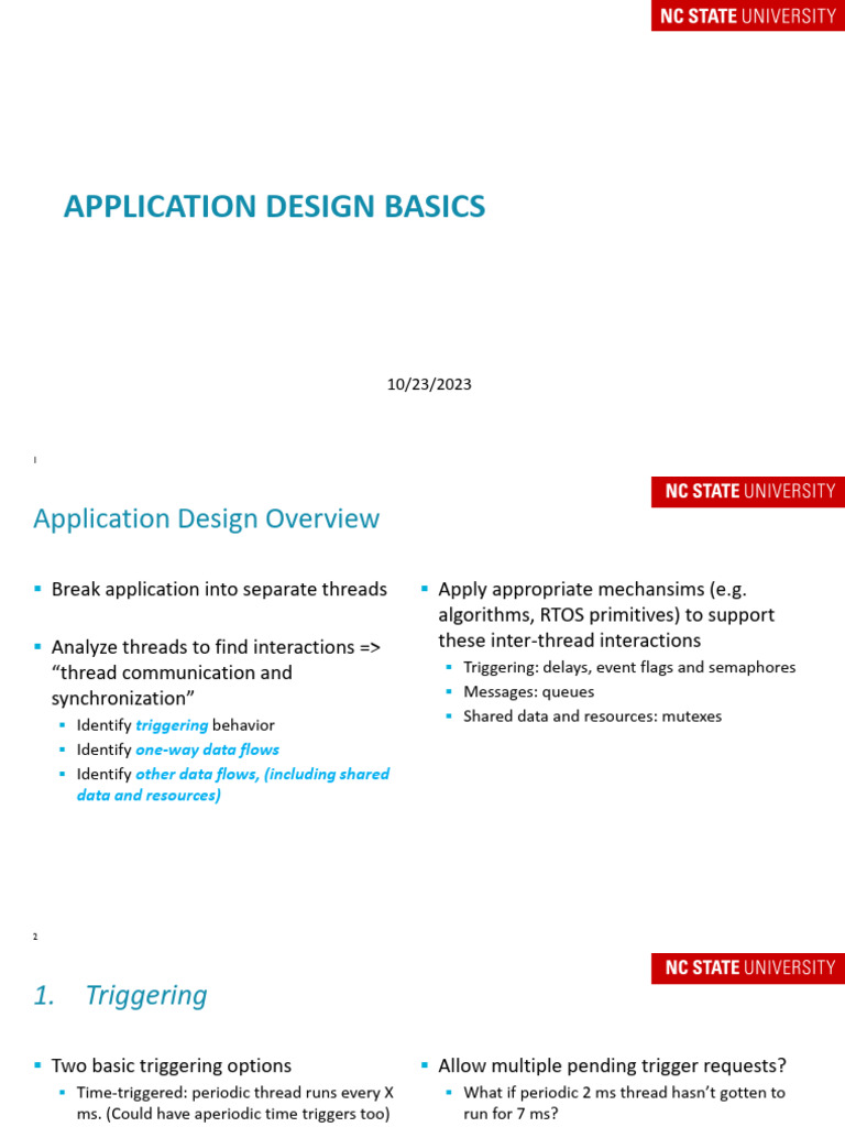 Application Design Fundamentals Guide | PDF | Thread (Computing ...