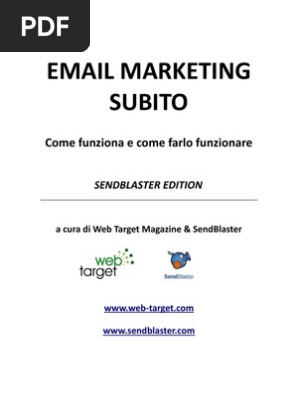 Email Marketing Subito Sendblaster Edition