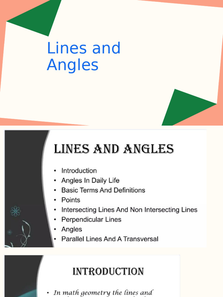 Lines and Angles | PDF