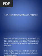 Download The Five Basic Sentence Patterns by Astrid Oreta-Haresco SN96143041 doc pdf