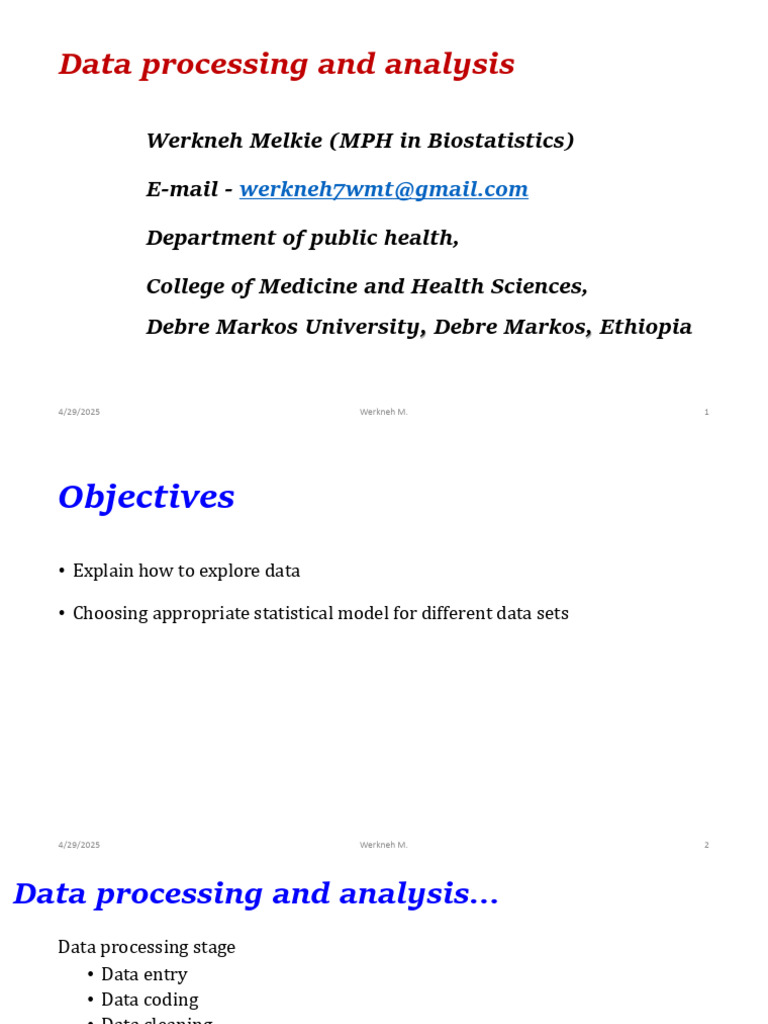 Data Processing and Statistical Analysis Guide | PDF | Student's T Test ...
