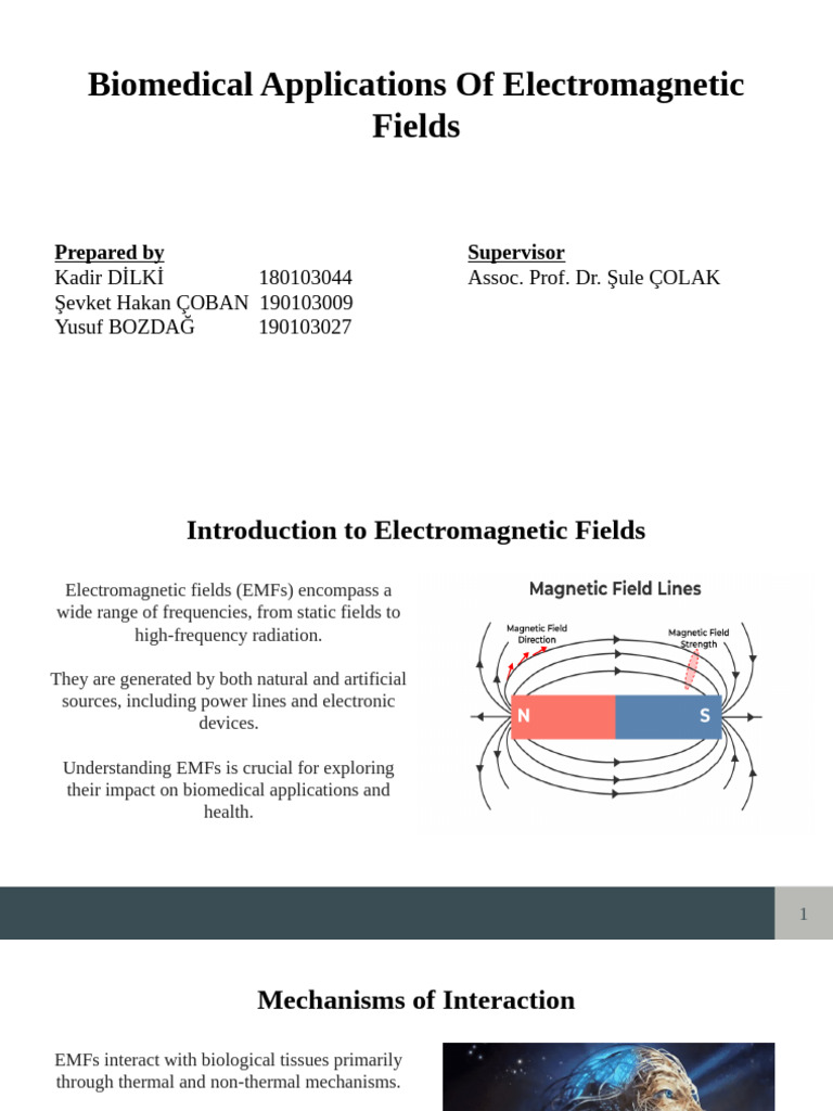 Biomedical Applications of Electromagnetic Fields | PDF | Medical ...
