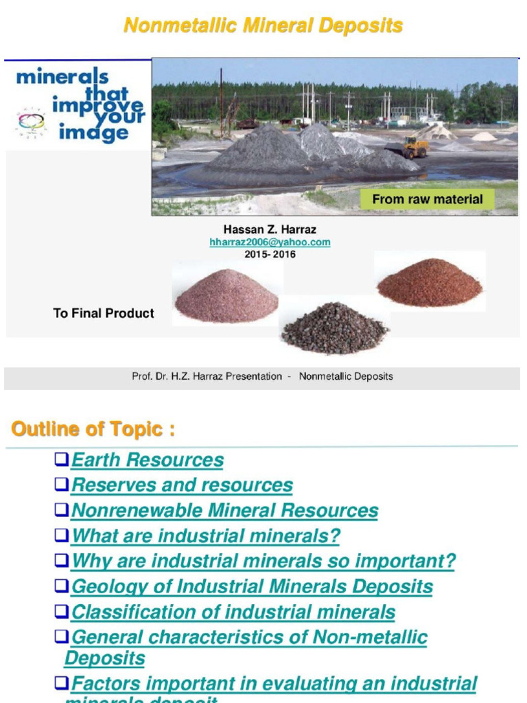 Non Metallic Mineral | PDF