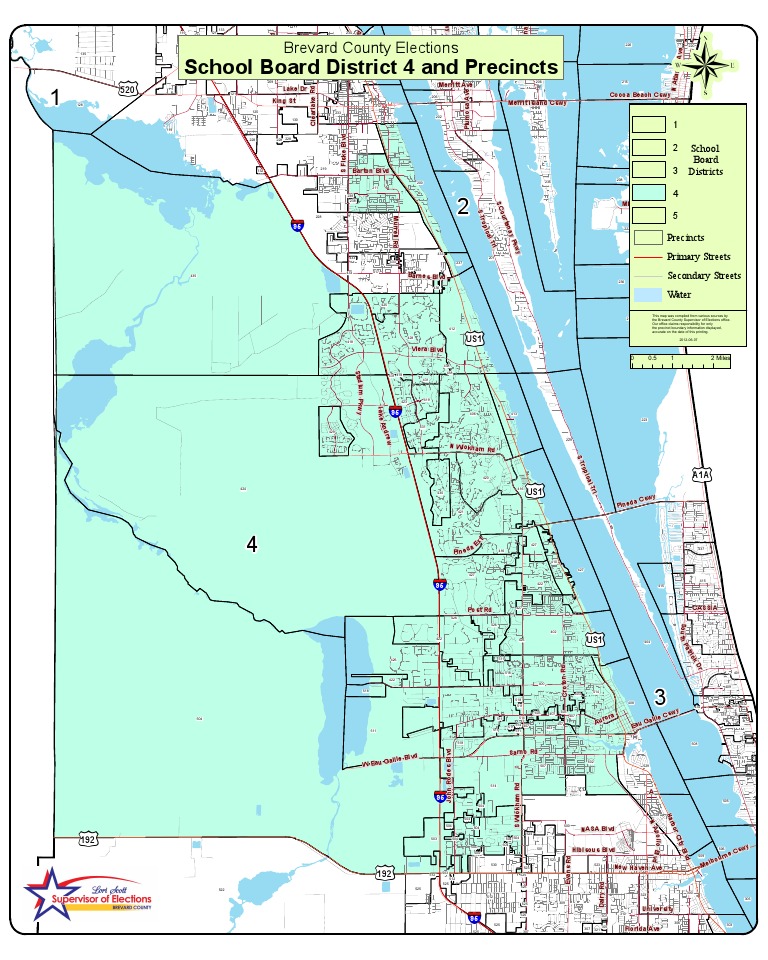 Brevard County School Board District 4 Map PDF