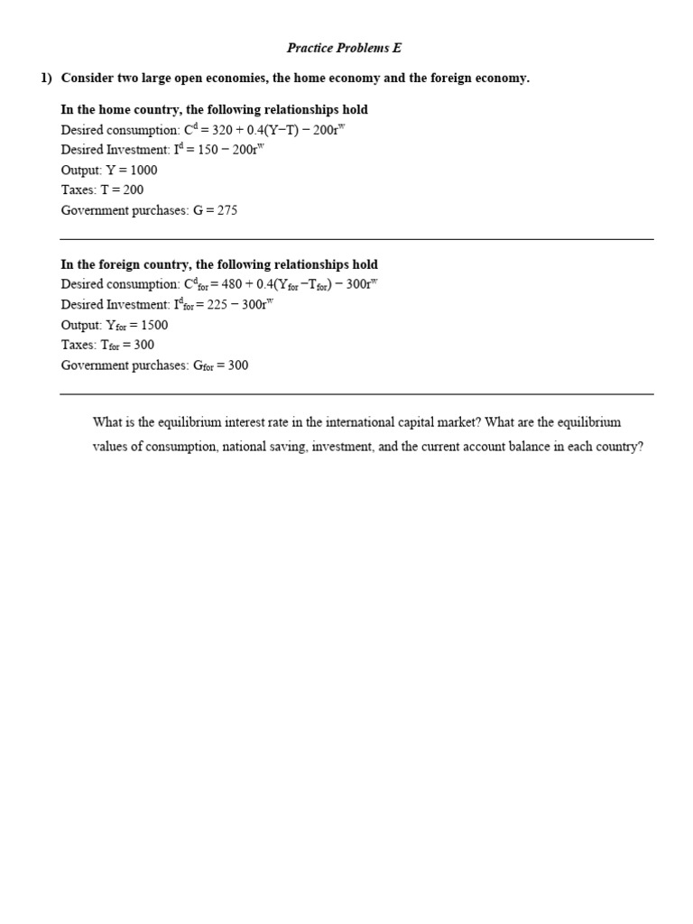 Practice Problems E | PDF