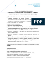 REQUISITOS INGRESO CAUMAS