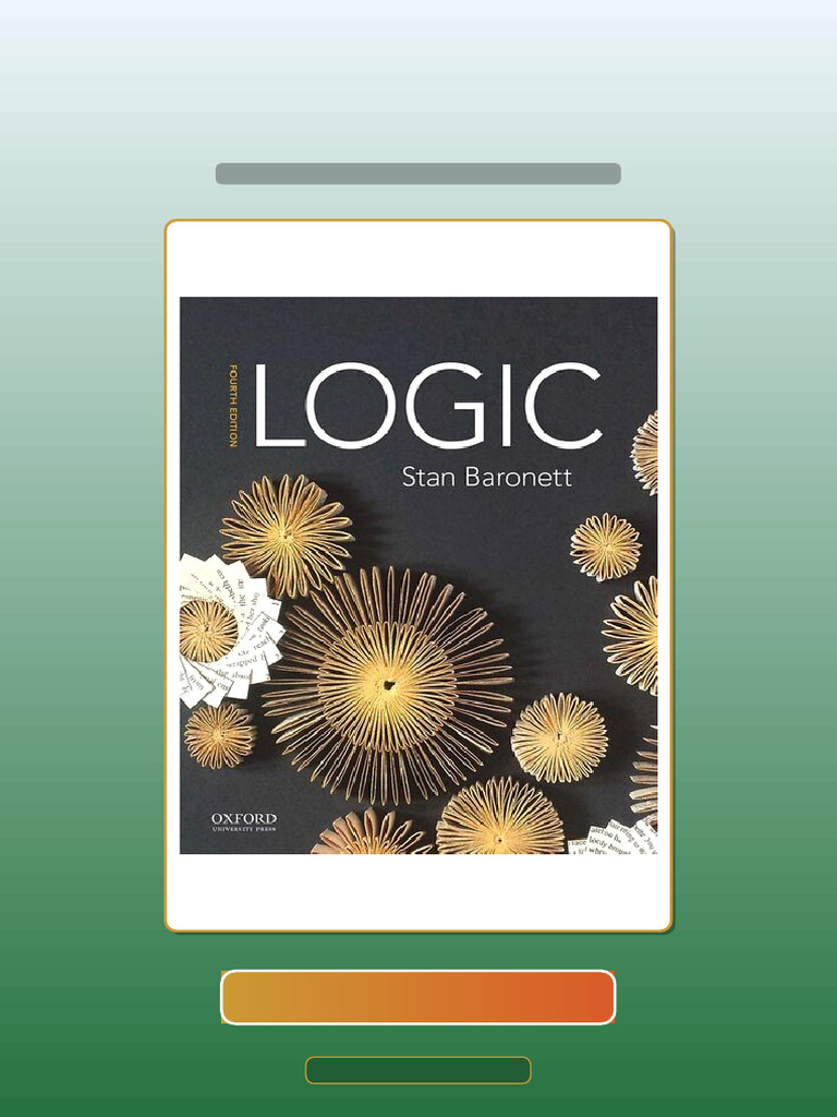 Test Bank of Logic an Emphasis on Formal Logic 4th Edition Stan Baronett | PDF | Logic ...