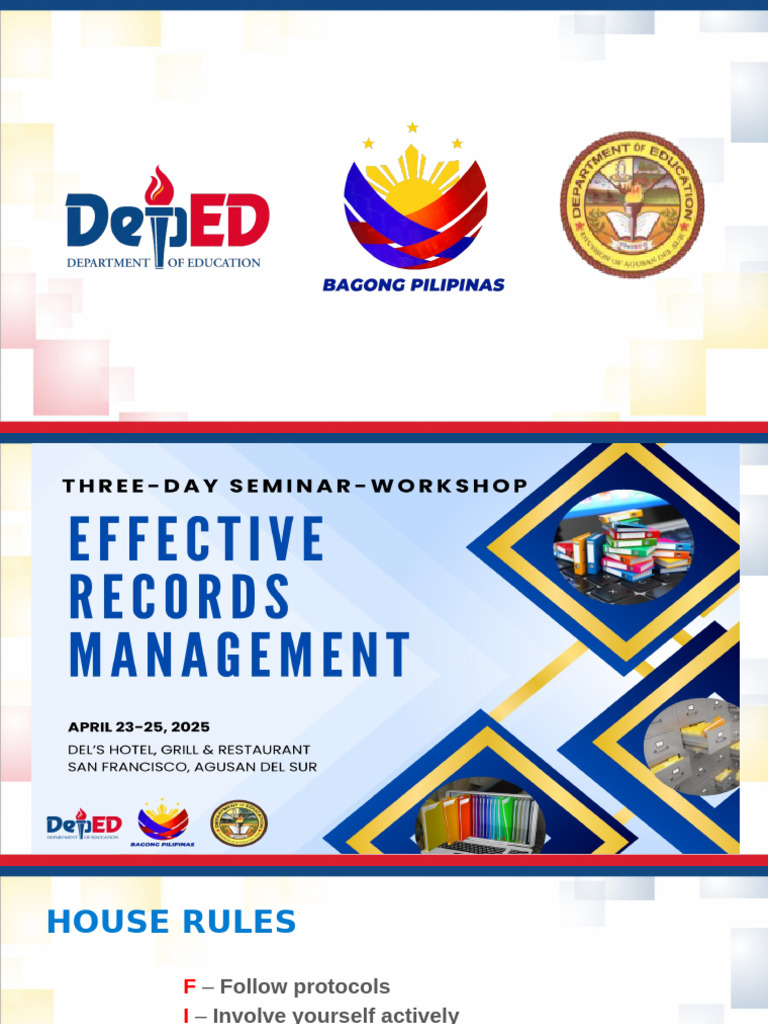 Effective Records Management Workshop | PDF | Records Management